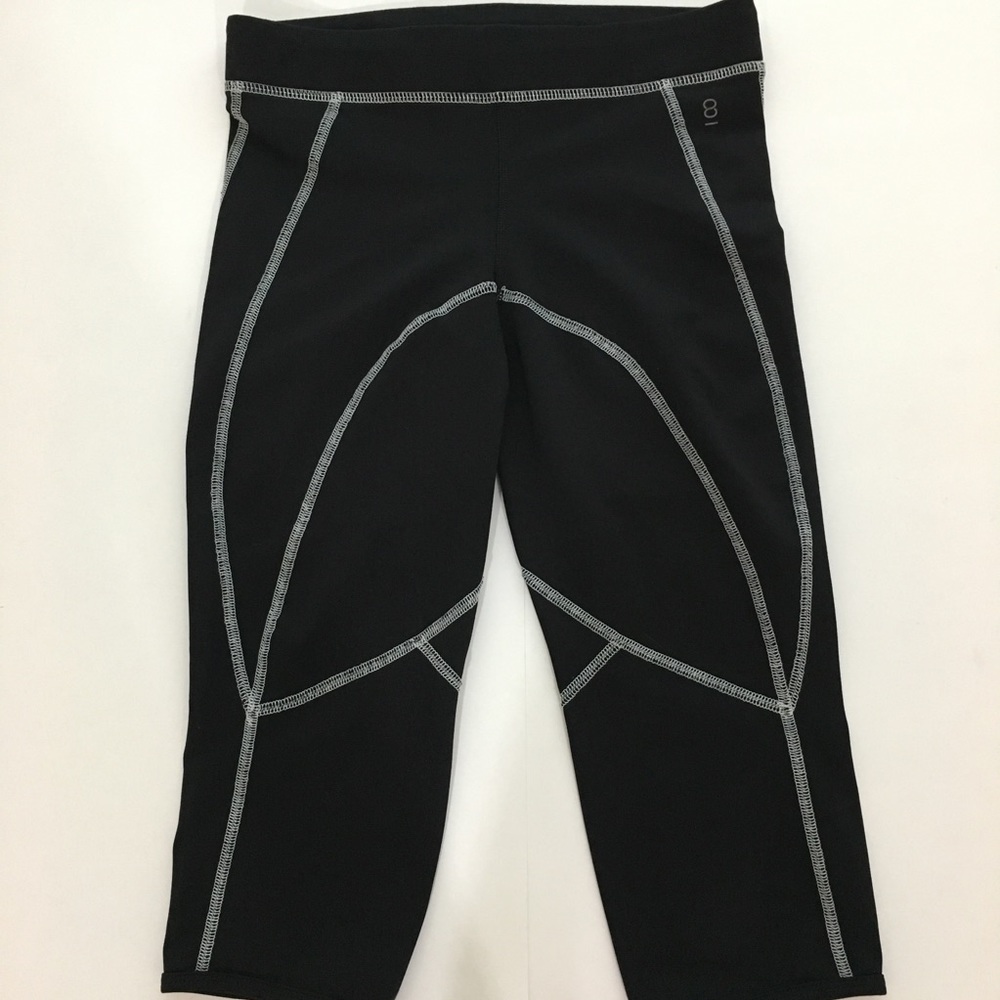 Bebe PH8 Capri Pants Black/White S